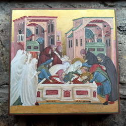 The Burial of St. Sebastian by Ilaria Arciola