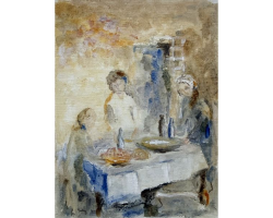 Women Setting Up the Table by Yuliya Lennon