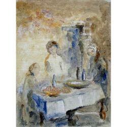 Women Setting Up the Table by Yuliya Lennon