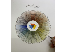 Colour wheel according to Moses Harris by Justin Claravall