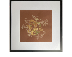Study of rosemaling 2 by Hanne Louise Svane