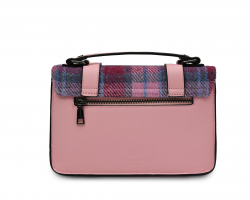 Harris Tweed Pink Tartan Medium Satchel