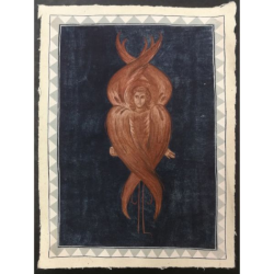 Painting Seraphim Angel Chora Church by Elli Jäger