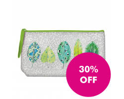 Designers Guild Tulsi Leaves Embroidered Pouch