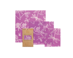 Beeswax wrap clover - set of 3 sizes