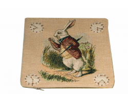 Alice in Wonderland White Rabbit Cushion Cover