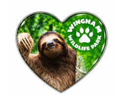 WWP Heart Magnet - Sloth
