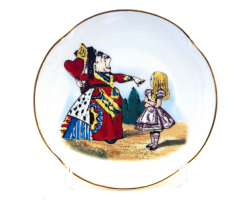 Alice in Wonderland Fine Porcelain Souvenir Plate - Queen of Hearts