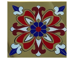 Verre Eglomise' Medieval pattern square by Alisha Kaliciak