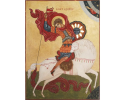 Icon Painting St. George by Elli Jäger