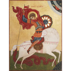 Icon Painting St. George by Elli Jäger