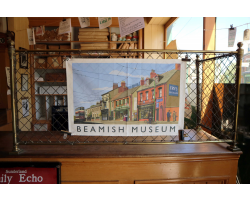Beamish Town Travel Poster Tea Towel