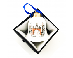 Eastgate Chester Ceramic Bell Christmas Ornament