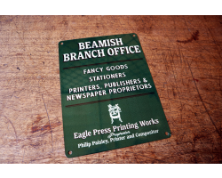 Branch Office Enamel Sign