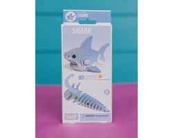 Small cardboard shark model kit