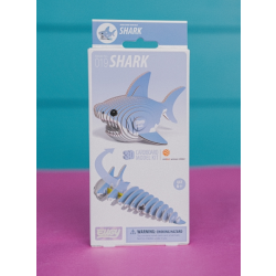 Small cardboard shark model kit