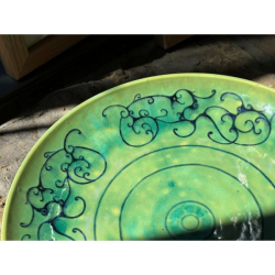 Ceramic Plate - Dragon pattern in Warring State Style by Brian Zixuan