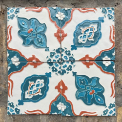 The Rüstem Pasha Tile ( 4 tiles ) by Mariam Ashraf Al-Dakkak
