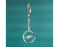 3D Crystal Keychain - Sea Turtle