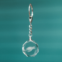 3D Crystal Keychain - Sea Turtle