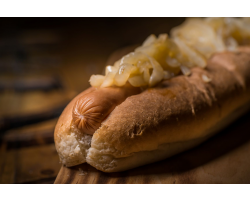 Foot Long Classic Hot Dog With Onions