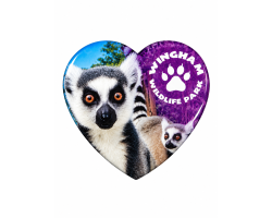 WWP Heart Magnet - Lemur