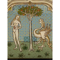 Verre Eglomise' Eve and the Serpent by Alisha Kaliciak
