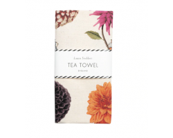 Dahlia multi tea towel