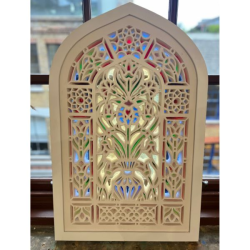 The Blue Mosque Window by Mariam Ashraf Al-Dakkak