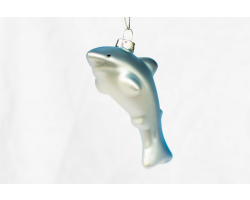 Glass Shark Cristmas Decoration