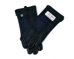 Harris Tweed Black Watch Tartan Gloves
