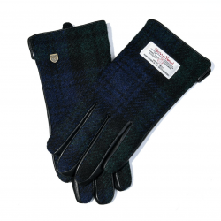 Harris Tweed Black Watch Tartan Gloves