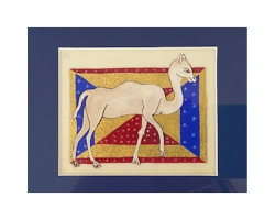 Iluminated manuscript camel by Alisha Kaliciak