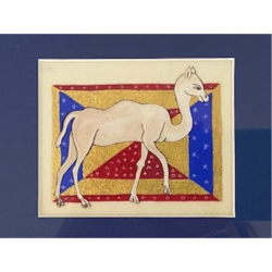 Iluminated manuscript camel by Alisha Kaliciak