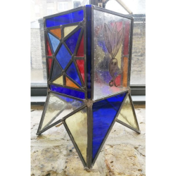 Stained Glass Lantern Mandrake by Elli Jäger