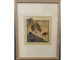 Shirin Bathing, based on 16th century Herat School by Justin Claravall