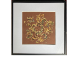 Study of rosemaling 1 by Hanne Louise Svane