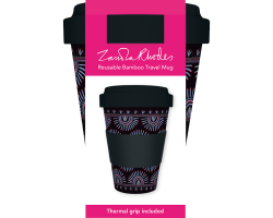 Zandra Rhodes Feather Sunray coffee cup