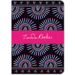 Zandra Rhodes Feather Sunray A5 notebook