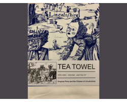 The Charms of Lincolnshire Tea Towel Blue Image
