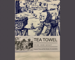 The Charms of Lincolnshire Tea Towel Blue