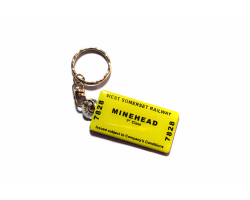Minehead Ticket Keyring: Green