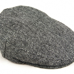 Harris Tweed Flat Cap Grey