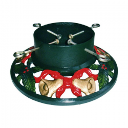 Round with bell decorations 14 inch cast iron stand