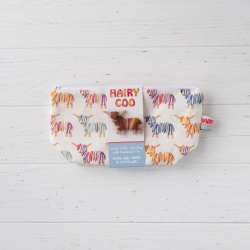 Hairy Coo Zip Bag & Pin