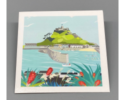 St Michael's Mount Harbour Greeting Card