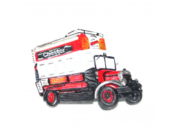 Chester Heritage Bus Resin Magnet