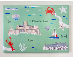 Patterned St Michael's Mount Magnet