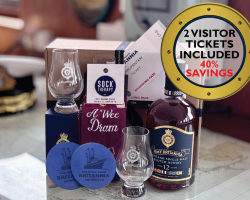 HMY Britannia Whisky Hamper with Two Admissions Tickets