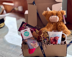Highland Cow Hamper with Two Admissions Tickets